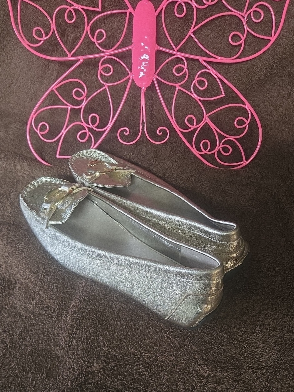 Lauren Ralph Lauren Metallic Gold Ballet Flats Sandals. Sz 9.5